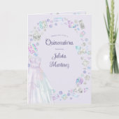 Elegant Diamonds Princess Quinceanera Photo Folted (Voorkant)