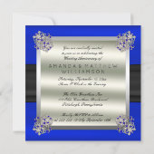 Elegant Diamonds Sapphire 5th Wedding Jubileum Kaart (Achterkant)