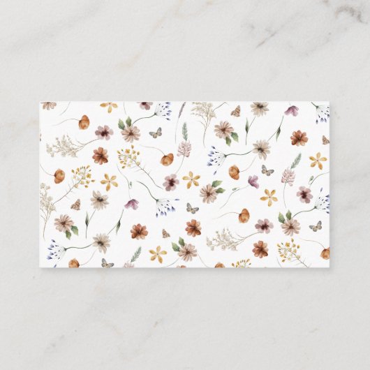 Elegant Diaper Raffle Enclosure Kaart (Achterkant)