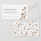 Elegant Diaper Raffle Enclosure Kaart (Voorkant / Achterkant)