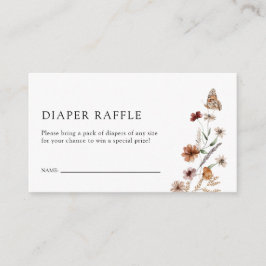 Elegant Diaper Raffle Enclosure Kaart