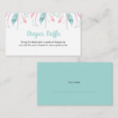 Elegant Diaper Raffle | Paardenbloemen Informatiekaartje (Voorkant / Achterkant)