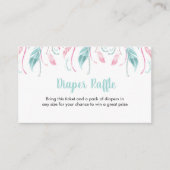 Elegant Diaper Raffle | Paardenbloemen Informatiekaartje (Voorkant)