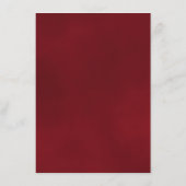 Elegant die de details van het rode rozenhuwelijk  informatiekaartje (Achterkant)