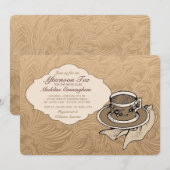 Elegant die Uitnodiging plaatst (Voorkant / Achterkant)