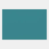 Elegant diep blauwgroen Minimalistisch en chic Inpakpapier Vel (Voorkant)