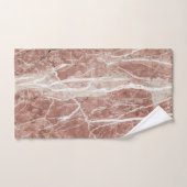 Elegant diep Roos en wit marmer Bad Handdoek (Handdoek)