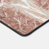 Elegant diep Roos en wit marmer Bureaumat (Hoek)