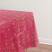Elegant dieproze damastpatroon tafelkleed (Voorbeeld)