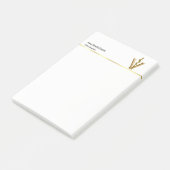 Elegant Diergeneeskunde Gold V Asclepius Vet Post-it® Notes (Schuin)