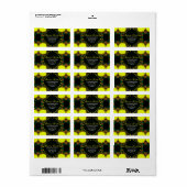 Elegant Digital Lace: Geel Groen Etiket (Full Sheet)