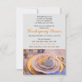 Elegant diner voor Thanksgiving Kaart (Voorkant)