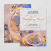 Elegant diner voor Thanksgiving Kaart (Voorkant / Achterkant)