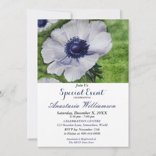 ELEGANT DINNER PARTY INVITE KAART (Voorkant)