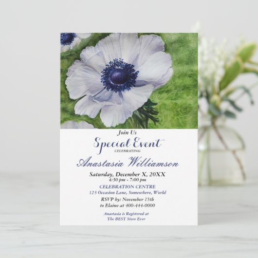 ELEGANT DINNER PARTY INVITE KAART (Staand voorkant)