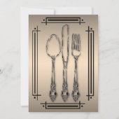 Elegant Dinner Party Kaart (Voorkant)