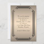 Elegant Dinner Party Kaart (Achterkant)