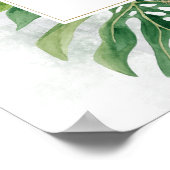 Elegant Dinosaur Baby shower WelkomstPoster Poster (Hoek)