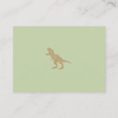 Elegant Dinosaur Diaper Raffle Invitation Insert Informatiekaartje (Achterkant)