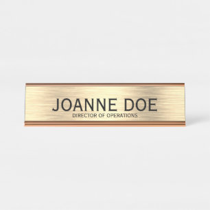 Elegant Director of Operations Desk Naam Bord Bureau Naambordje