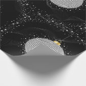 Elegant Disco Ball Christmas Ornament Cadeaupapier (Hoek)