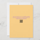 Elegant Disco Ball Orange and Hot Pink Wedding Save The Date (Achterkant)