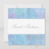 ELEGANT DISCO GLITTER SWEET 16 KAART (Voorkant)