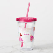 Elegant Disney princess birthday Acryl Drinkbeker (Achterkant)