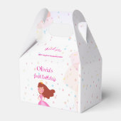 Elegant Disney princess birthday Bedankdoosjes (Achterkant)