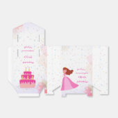 Elegant Disney princess birthday Bedankdoosjes (Uitgevouwen)