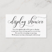 Elegant Display Douche Insert voor Uitnodiging Informatiekaartje (Voorkant)