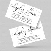 Elegant Display Douche Insert voor Uitnodiging Informatiekaartje