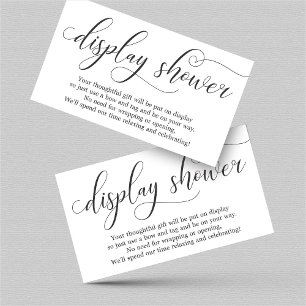 Elegant Display Douche Insert voor Uitnodiging Informatiekaartje