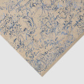 Elegant Distress Blue Damask Tissuepapier (Detail)