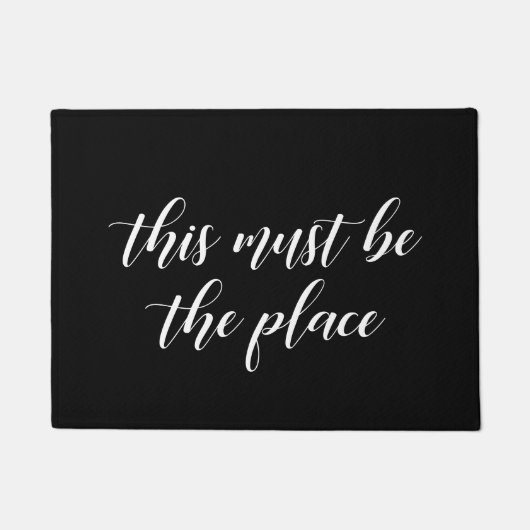 Elegant Dit moet de plek zijn Deurmat (Voorkant)