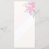 Elegant Divine Floral Waterverf Handgeschilderd Menu (Achterkant)