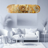 Elegant Divine Gold Mermaid Mythical Greek Legend  Persoonlijk Skateboard