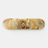 Elegant Divine Gold Mermaid Mythical Greek Legend  Persoonlijk Skateboard (Horizontaal)