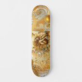 Elegant Divine Gold Mermaid Mythical Greek Legend  Persoonlijk Skateboard (Voorkant)