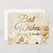 Elegant Diwali Briefkaart | Festival van het licht (Voorkant / Achterkant)