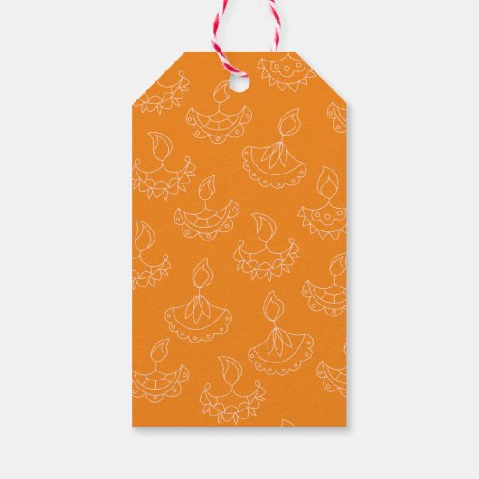 Elegant Diwali Cadeaulabel (Achterkant)