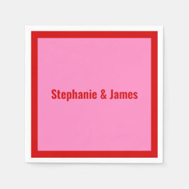 Elegant DIY kleuren roze #3 Rood Servet