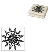 Elegant DIY Scrapbooking Journaling Mandala Yoga Rubberstempel (Gestempeld)
