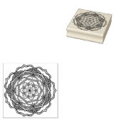 Elegant DIY Scrapbooking Journaling Mandala Yoga Rubberstempel (Gestempeld)