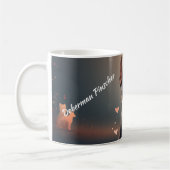 Elegant Doberman Pinscher Silhouette Mug – Persona Koffiemok (Links)