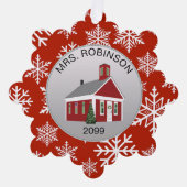 Elegant Docent Principal Papier Ornament Gift Kaar (Voorkant)