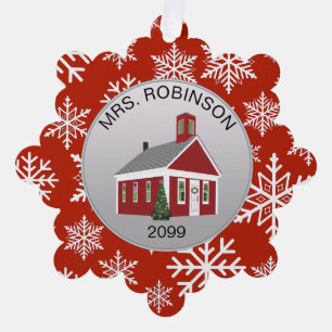 Elegant Docent Principal Papier Ornament Gift Kaar