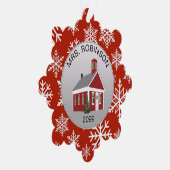 Elegant Docent Principal Papier Ornament Gift Kaar Kaart (Rechts)