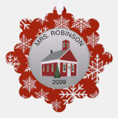 Elegant Docent Principal Papier Ornament Gift Kaar Kaart (Achterkant)