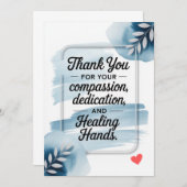 Elegant Doctor Bedankkaart (Voorkant / Achterkant)
